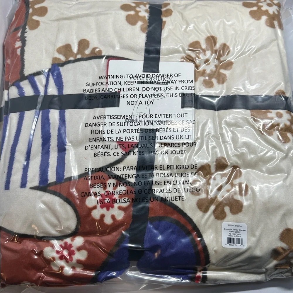 Vera Bradley Fleece Throw Blanket
